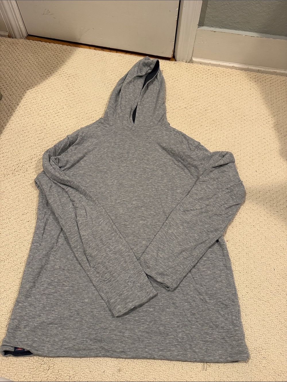 Faherty  Gray reversible Hooded Crewneck Sweater
